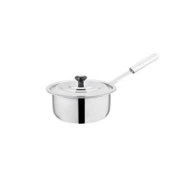 Sauce Pan Long Pipe Shape Handle Stainless Steel