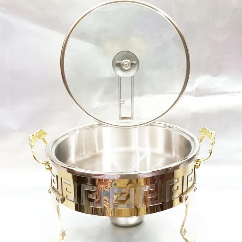 Stainless Steel Shahi Serving Dish Pot