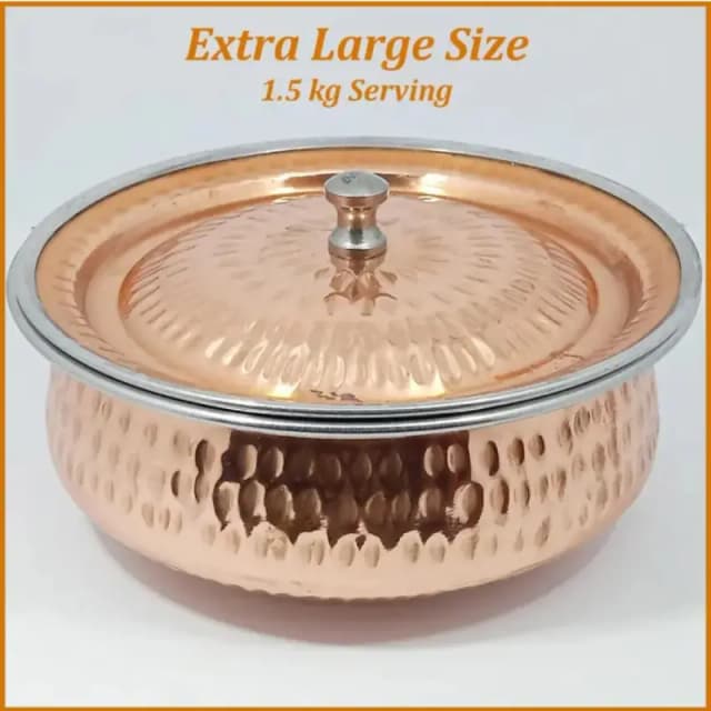 Copper Casserole Serving  Pot