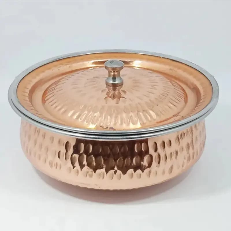 Copper Casserole Serving  Pot