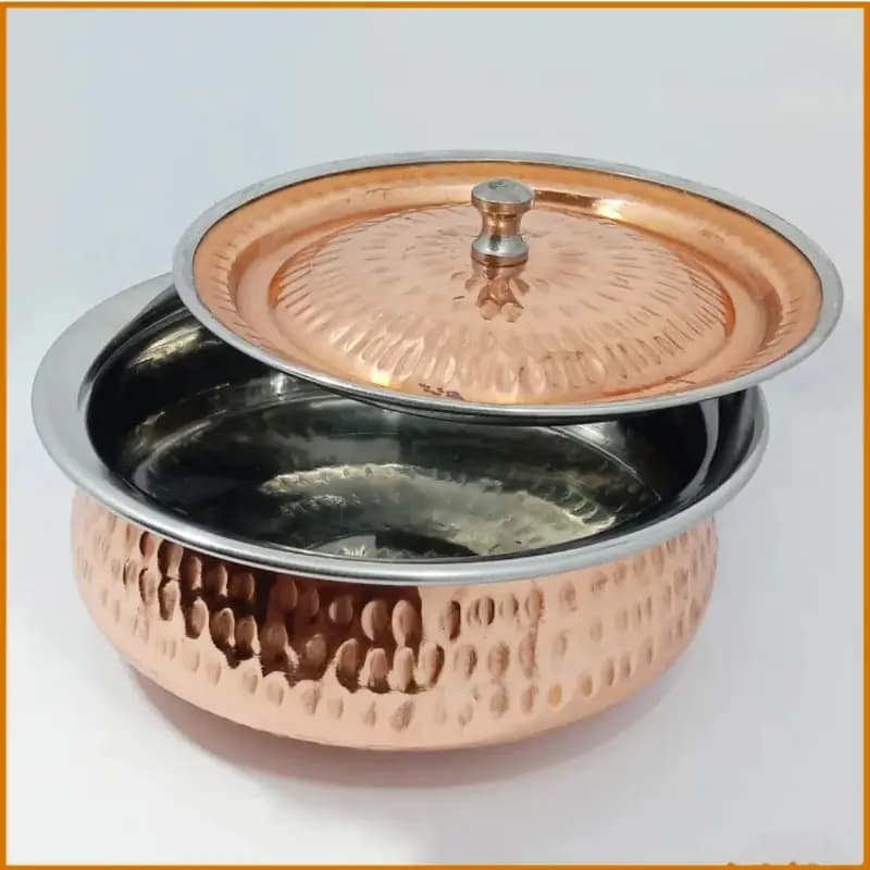 Copper Casserole Serving  Pot