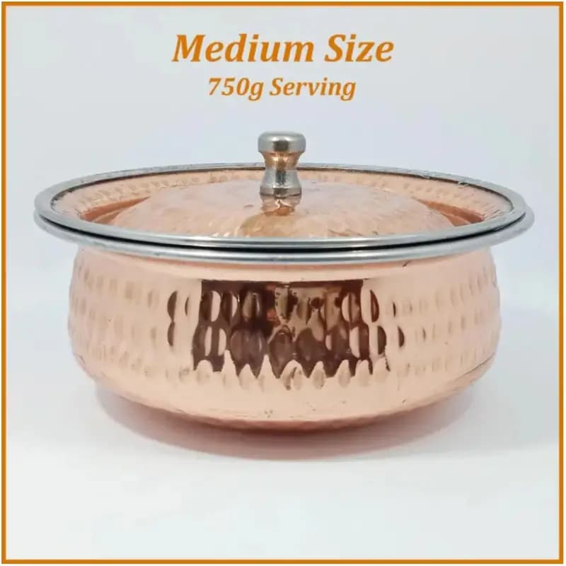 Copper Casserole Serving  Pot