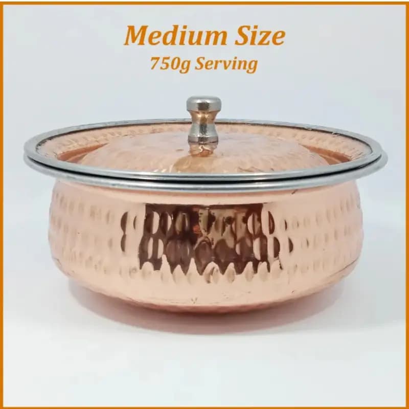 Copper Casserole Serving  Pot