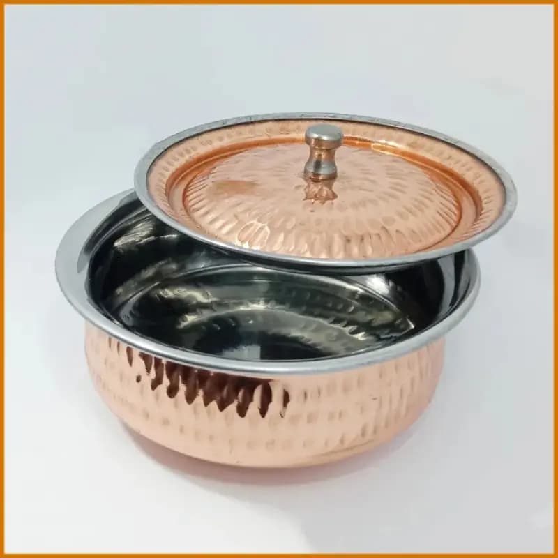 Copper Casserole Serving  Pot