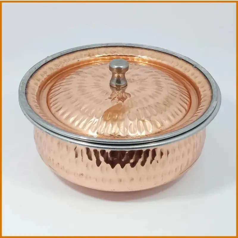 Copper Casserole Serving  Pot