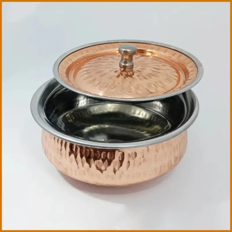 Copper Casserole Serving  Pot