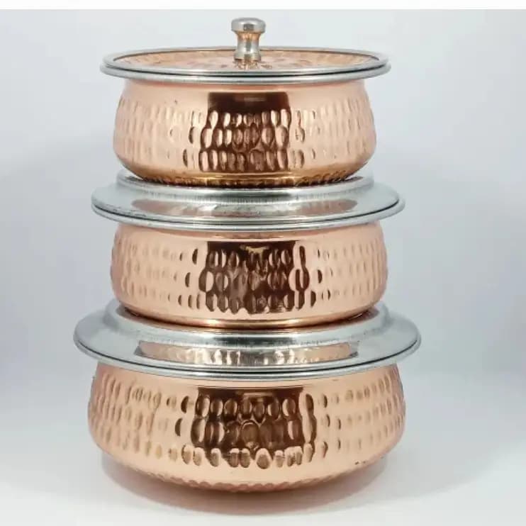 Copper Casserole Serving  Pot