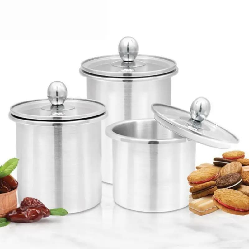 Jar Set Stainless Steel Air tight 3pcs