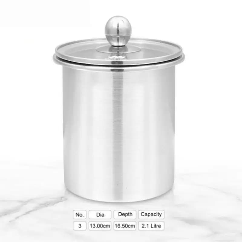 Jar Set Stainless Steel Air tight 3pcs