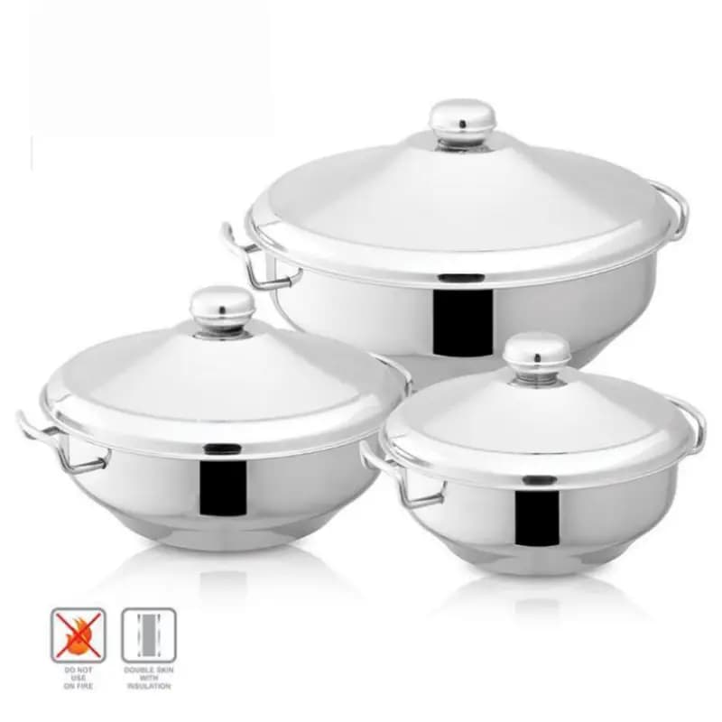 Alpha Stainless Steel Hot pot Royal Steel lid