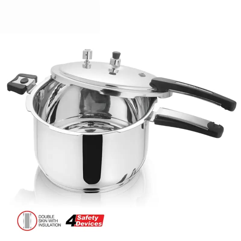 Alpha Stainless Steel Pressure cooker Durable Three Layers Base Bottom