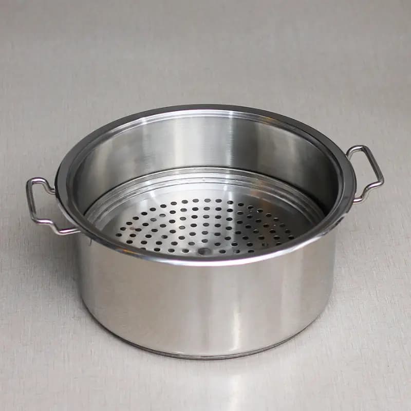 Alpha Stainless Steel Streamer Durable Three Layer Base Bottom Pot Cousine