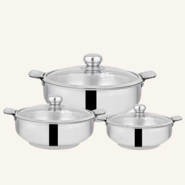 Alpha Stainless Steel Hot pot Max Glass Lid