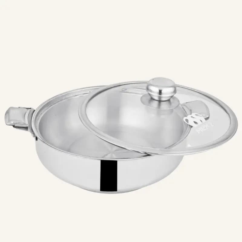 Alpha Stainless Steel Hot pot Max Glass Lid
