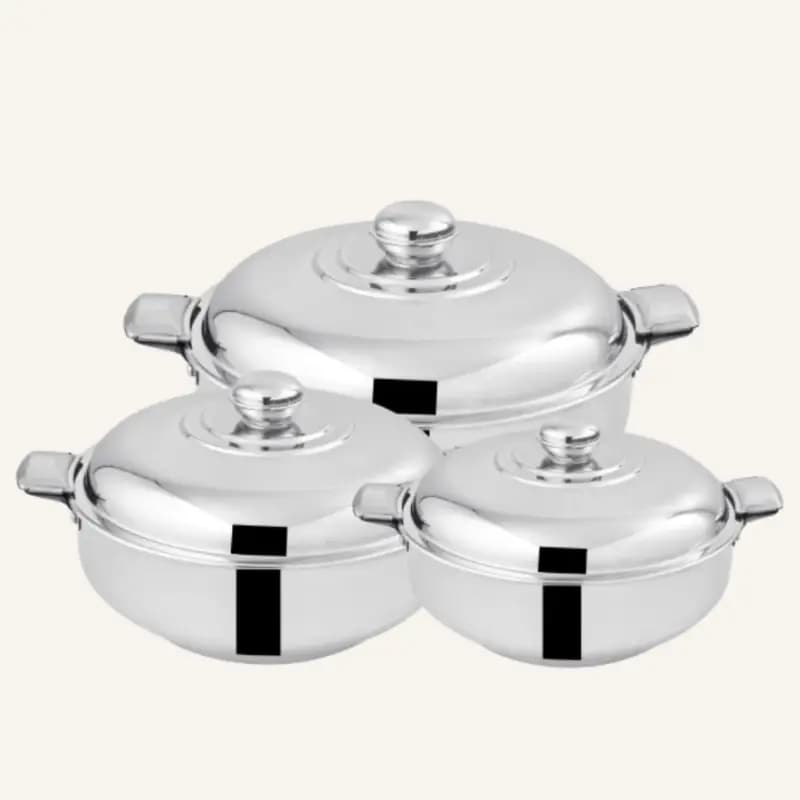 Alpha Stainless Steel Hot pot Rex Steel lid With lock
