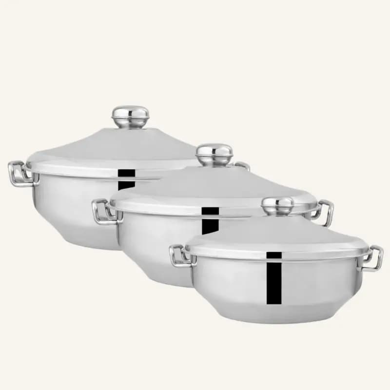 Alpha Stainless Steel Hot pot Royal Steel lid