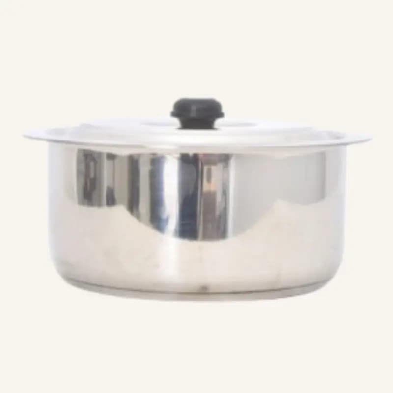 Alpha Stainless Steel Single pot glory plus Heavy Weight Durable Three Layers Base Bottom