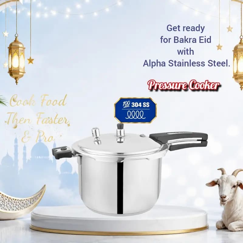 Alpha Stainless Steel Crown 304 SS Glass Lid Food Grade